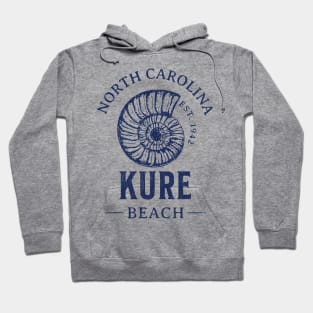 Kure Beach, NC Summertime Vacationing Seashell Hoodie